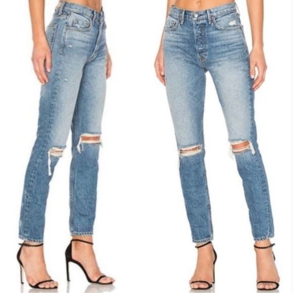 GRLFRND - Karolina Jeans - Ripped knee - Color: What Is Life - Size: 26 - Picture 6 of 6